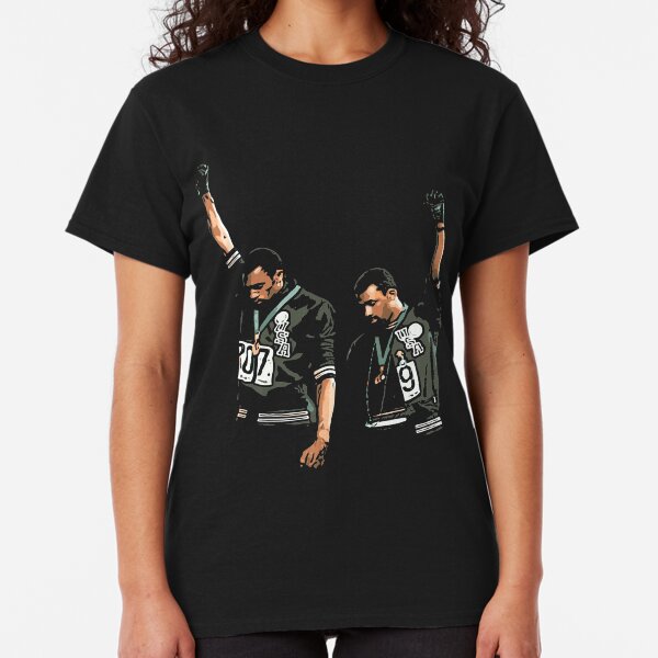 1968 Olympics Black Power Salute Illustration Classic T-Shirt