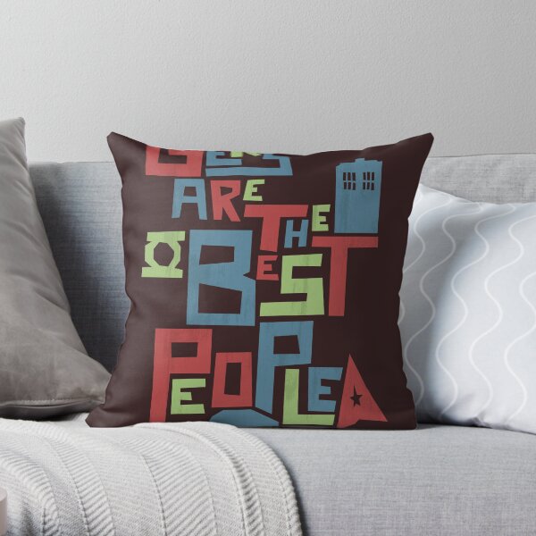 Geeks Are The Best People Throw Pillow
