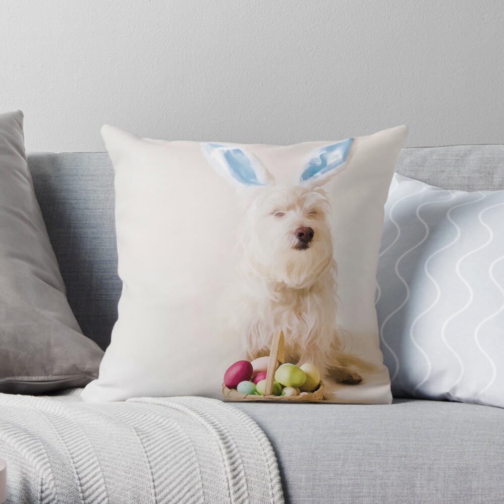 westie throw pillow