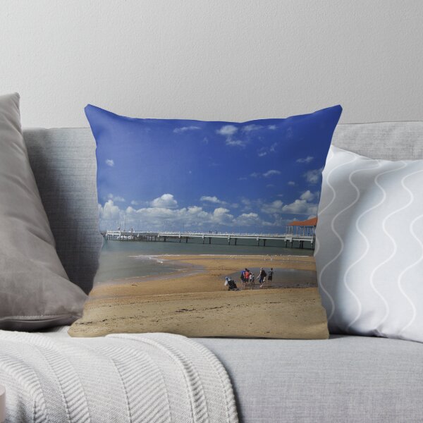 Redcliffe Pier Throw Pillow