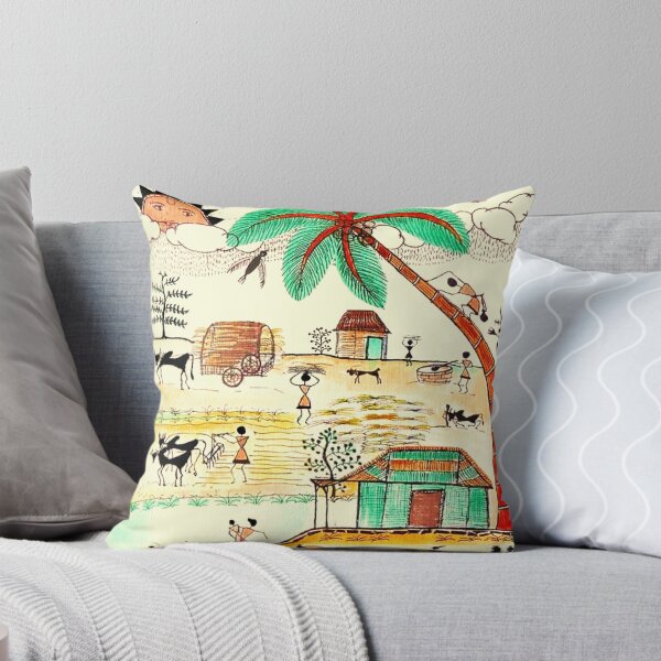 Item preview, Busy Warli Day designed and sold by AnjaliVaidya.