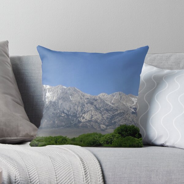 Eastern Sierras Panorama Throw Pillow
