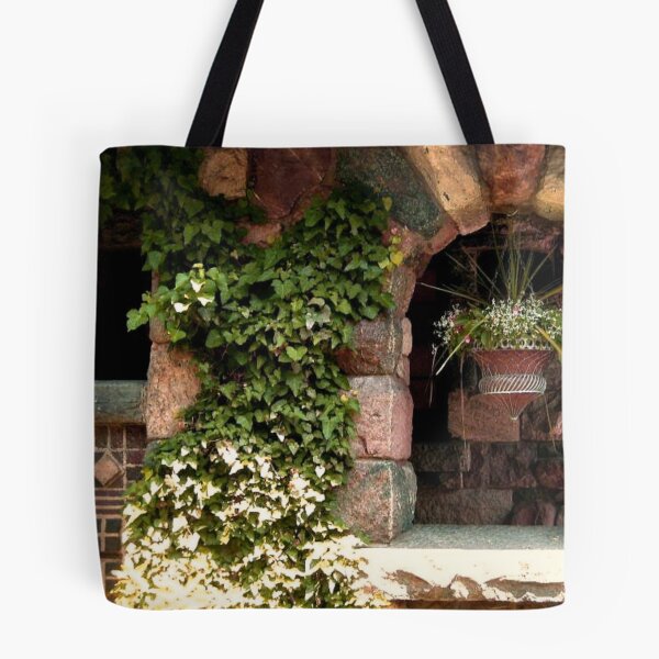 Item preview, Ivy Climbing On The Lovely Stone Balcony at Skylands Manor, Ringwood NJ designed and sold by Jane Neill-Hancock.
