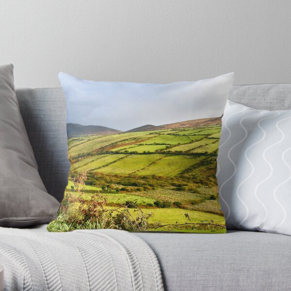 Irish Countryside Throw Pillow