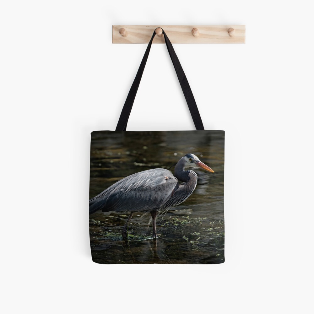 Blue Heron: A Simple Portrait Tote Bag