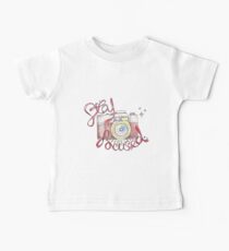 Stay Focused Typography Illustration Baby Tee