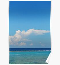 Grand Cayman Blue Water Poster