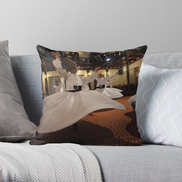 Whirling Dervishes Throw Pillow