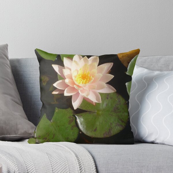 Item preview, Gentle Pink Lily with smiling leaves designed and sold by Anthea  Slade.