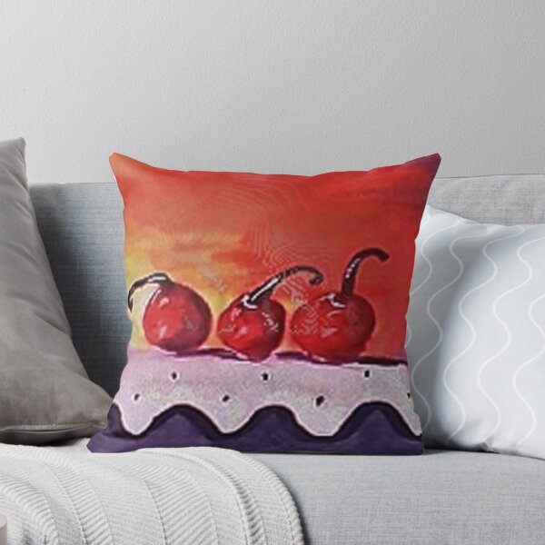 Item preview, Opps only 3 cherries left, watercolor designed and sold by Anna  Lewis, blind artist.