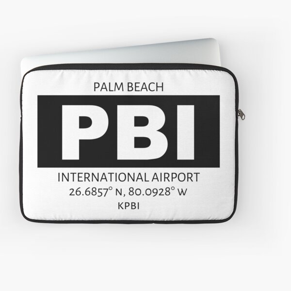 Palm Beach International Airport PBI Laptop Sleeve
