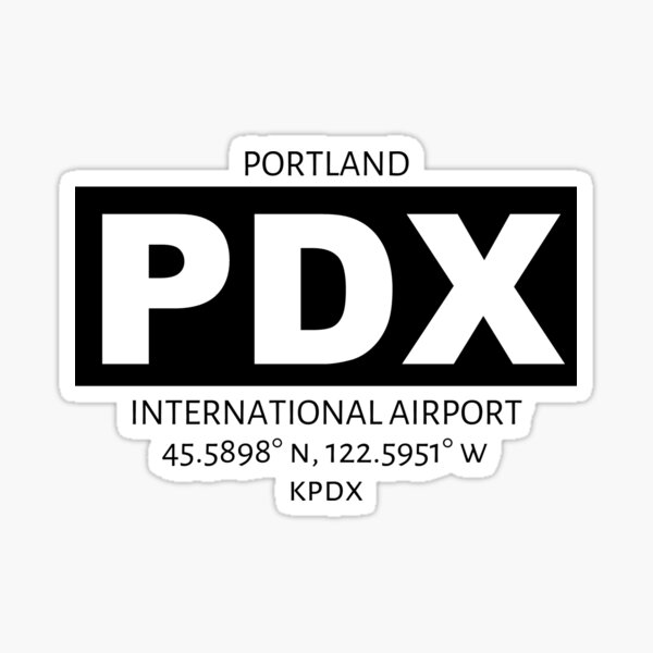 Portland International Airport PDX Sticker