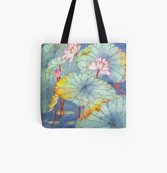Lotus Glamour All Over Print Tote Bag