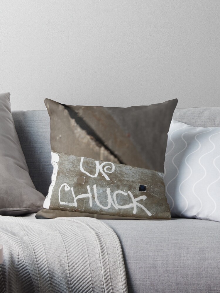 Thumbnail 1 of 4, Pillow, Up Chuck designed and sold by littleoldhag.