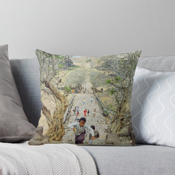 Item preview, Flower girl on the steps of Wat Phu temple, Laos. designed and sold by Phil Bower.