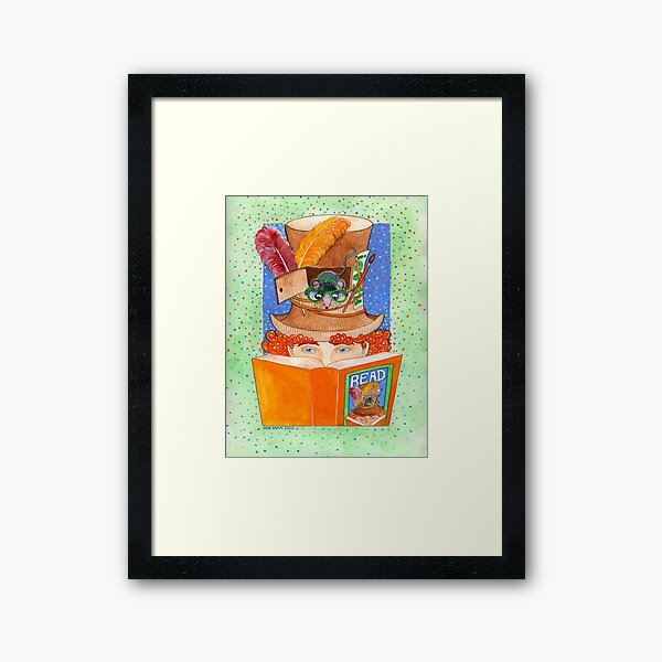 Encouraging Reading Framed Art Print