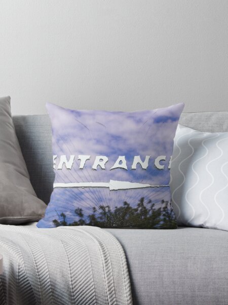 Blue Entrance Throw Pillow