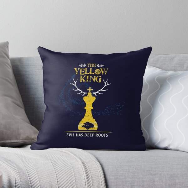 Yellow King Throw Pillow
