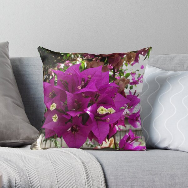 Bougainvillea Throw Pillow