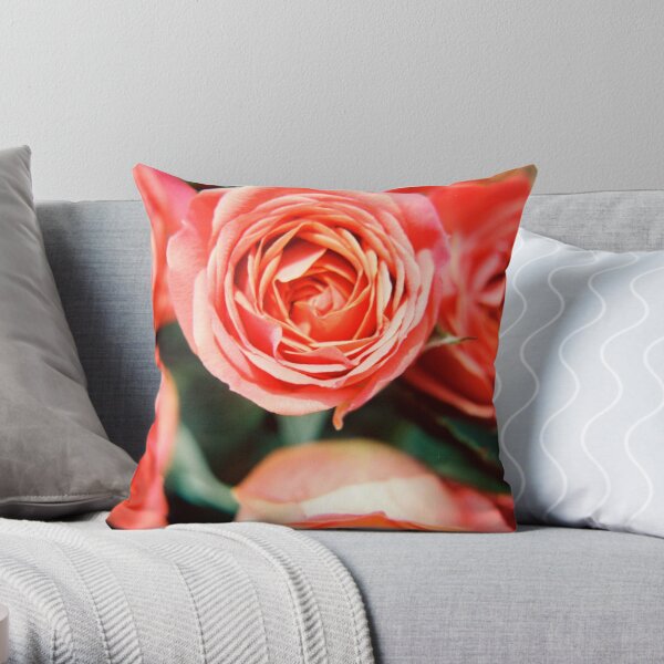 Rose Bouquet Throw Pillow