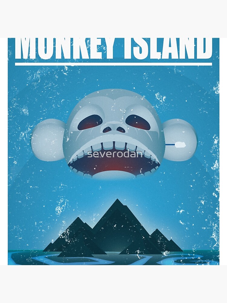 "Monkey Island Travel Poster" Throw Pillow by severodan ...