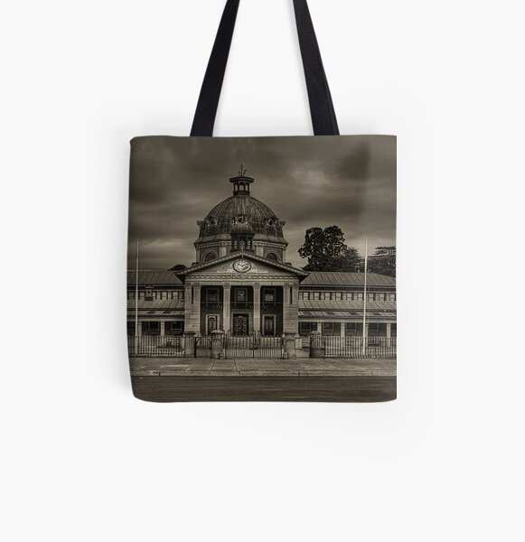 Colonial Elegance - Sepia (45 Exposure HDR Panorama) - Bathurst Court House c1880, Bathurst, NSW Australia - The HDR Experience All Over Print Tote Bag