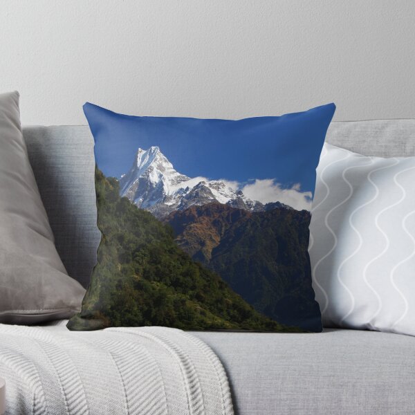 Machhapuchhre. Throw Pillow