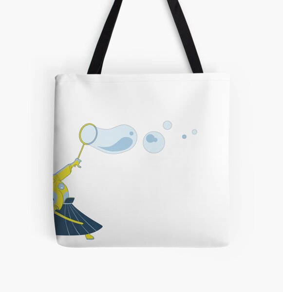 Bubble Samurai All Over Print Tote Bag