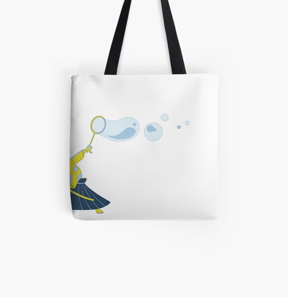Bubble Samurai All Over Print Tote Bag
