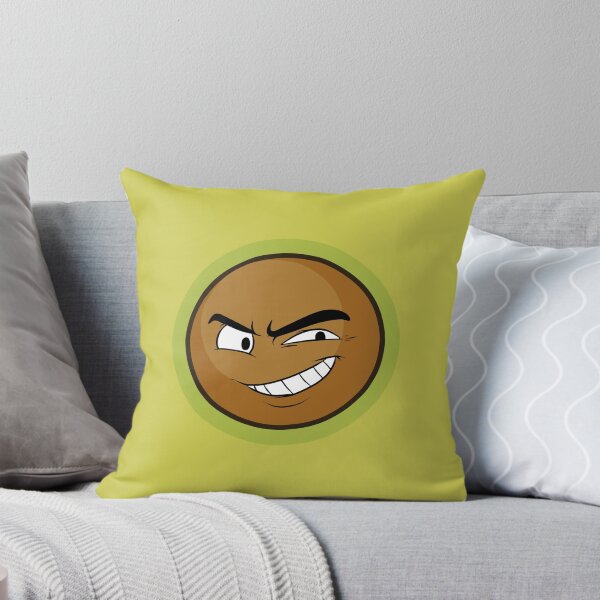 Item preview, Mischievous Avocado Pillow ( Breakfast Pillow #2 ) designed and sold by Loso-Gem.