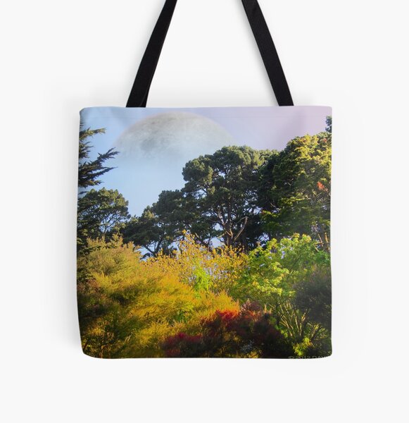 Trees in the Park All Over Print Tote Bag