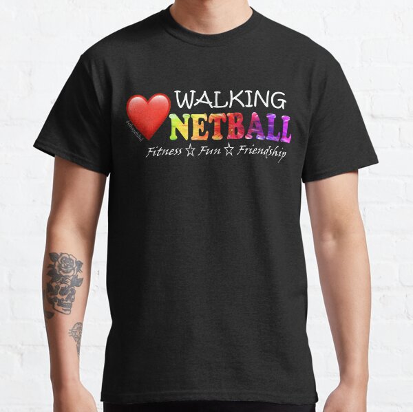 Love Walking Netball Splash Effect Classic T-Shirt