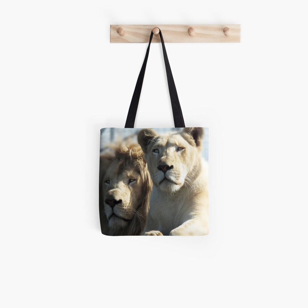 White Lions Tote Bag