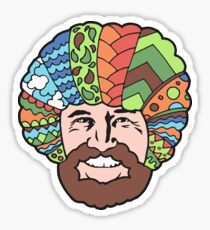 Pegatina Bob Ross Magic Hair