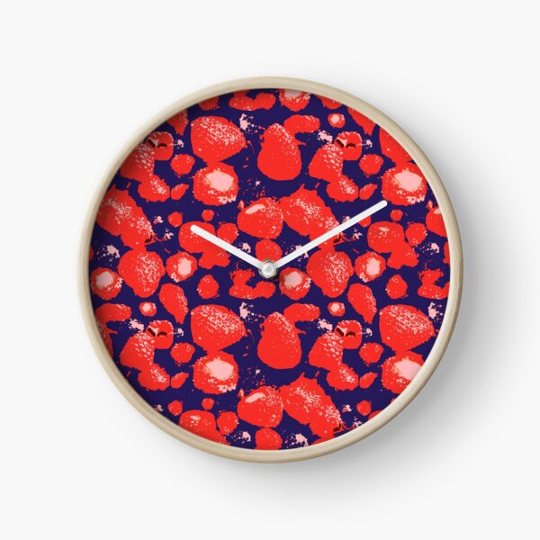 Erdbeeren Küsse mich Uhr
