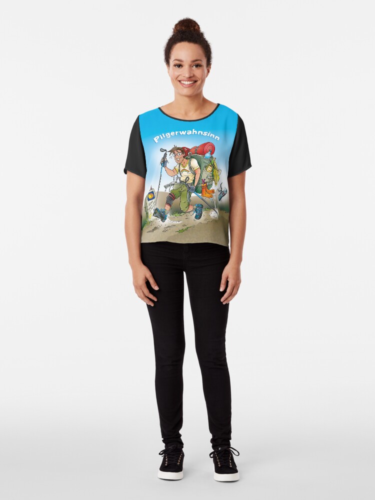 Alternative Ansicht von Pilgerwahnsinn Chiffon Top