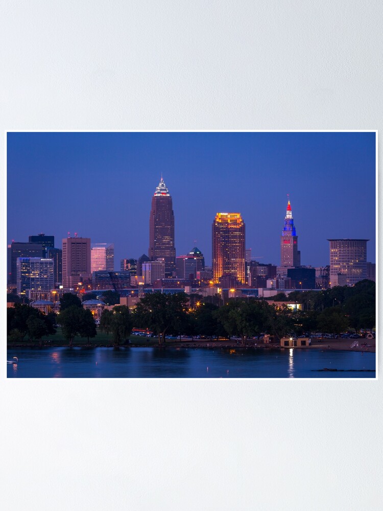 Iconic Cleveland Skyline 2019 Poster By Hoellerphoto Redbubble