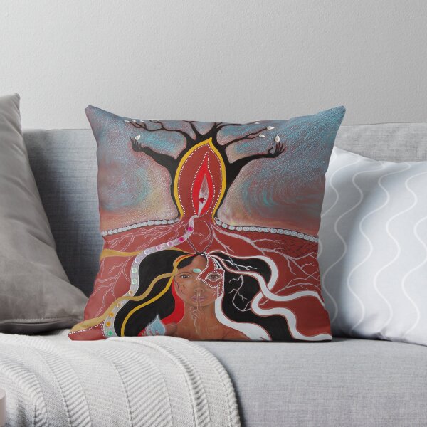 The Secrets Of Mother Earth Throw Pillow