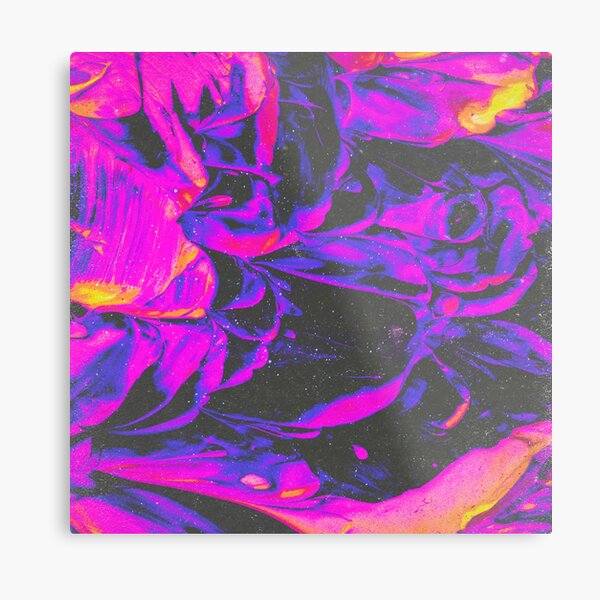Acrylic Pouring Metal Print