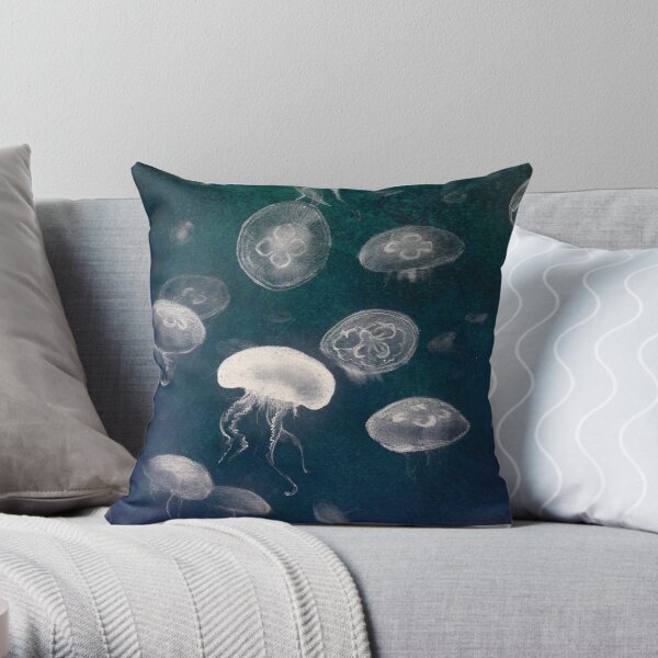 Jellyfish Throw Pillow