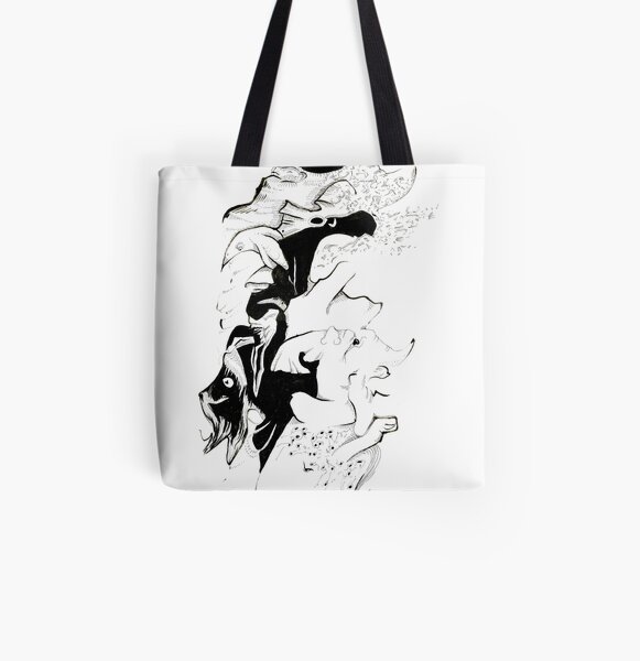 Cats whiskers All Over Print Tote Bag