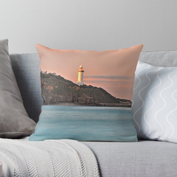 Norah Head Lighthouse Throw Pillow