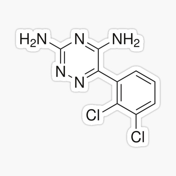 Artikel-Vorschau von Lamotrigin / Lamictal-Symbol für chemische Aufkleber; Bipolare Medikation, designt und verkauft von bloomamethyst.