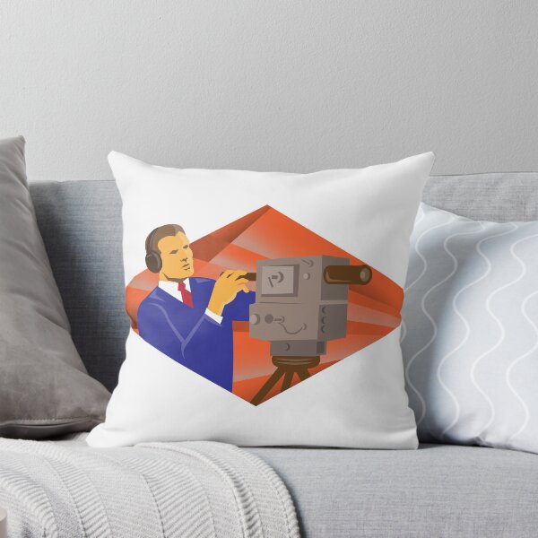 Item preview, cameraman operator with video camera designed and sold by retrovectors.