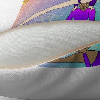 Alternate view of Acrobatics 3 (Acrobatic superstar) Throw Pillow