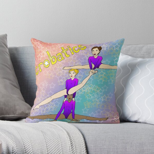 Acrobatics 3 (Acrobatic superstar) Throw Pillow