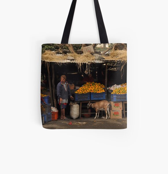 The Orange Stall All Over Print Tote Bag