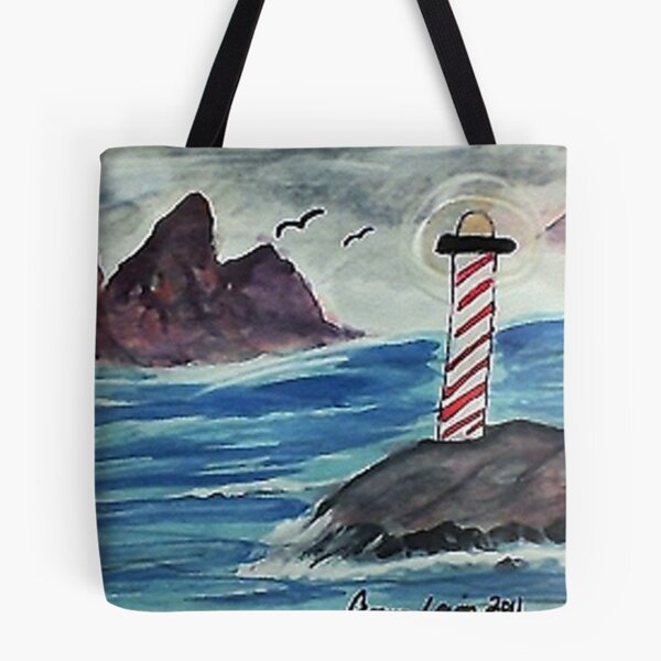 Item preview, 1st lighthouse, revised, watercolor designed and sold by Anna  Lewis, blind artist.