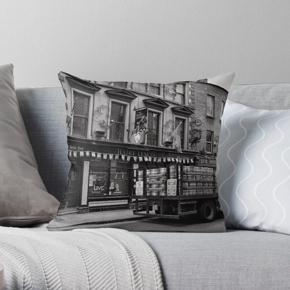Precious cargo for a pub - Dublin Throw Pillow