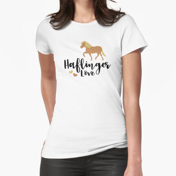 Haflinger Love Tailliertes T-Shirt